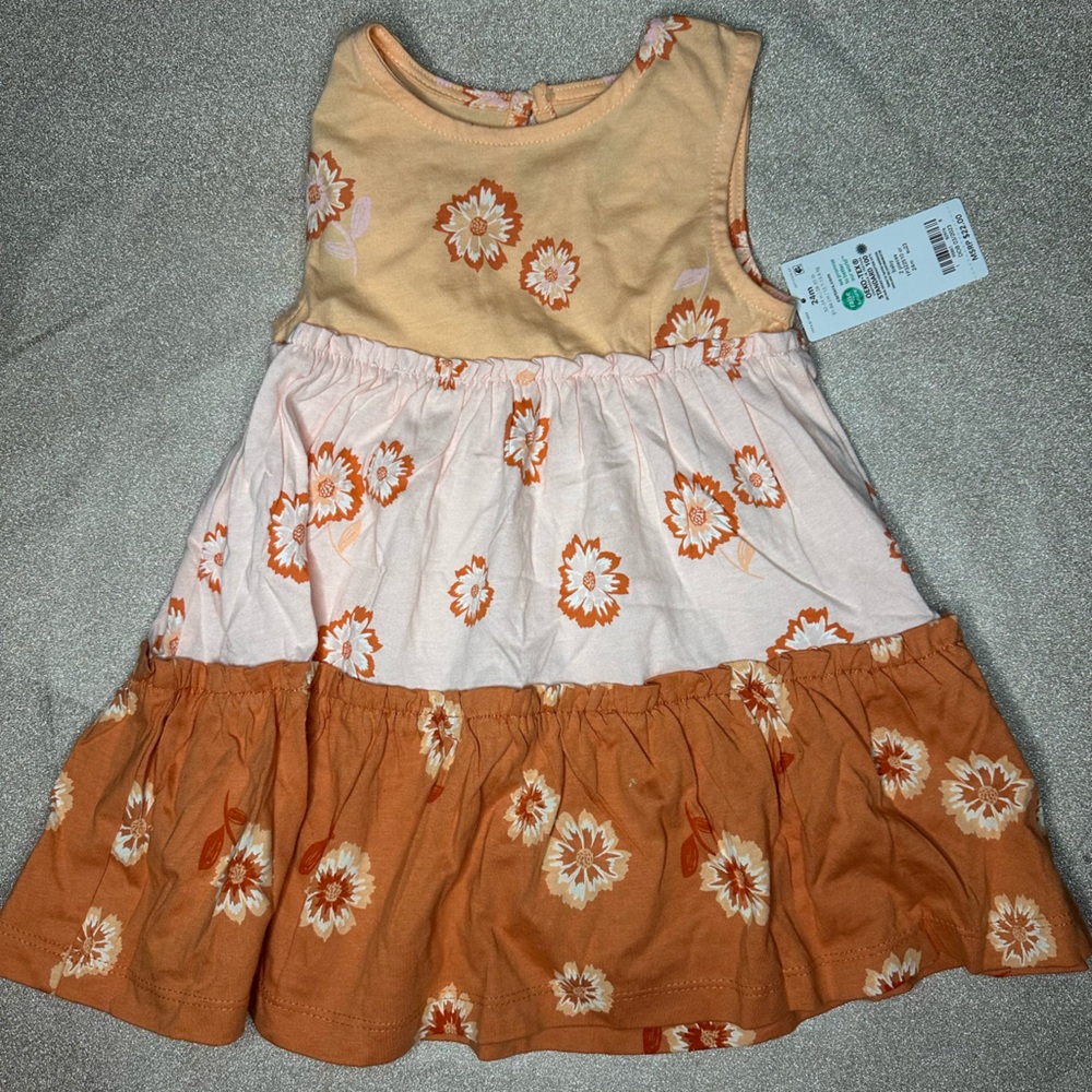 Carters Orange Toddler Dress 24 months